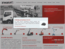 Tablet Screenshot of everlift.sk